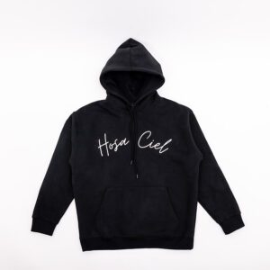 HOSACIEL SLEEK TEXT HOODIE